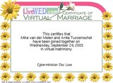 Beeldvergroting: Mike van der Molen is zojuist getrouwd!