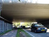 Beeldvergroting: Het 'vierbaans'-ecoduct over de Naarderweg